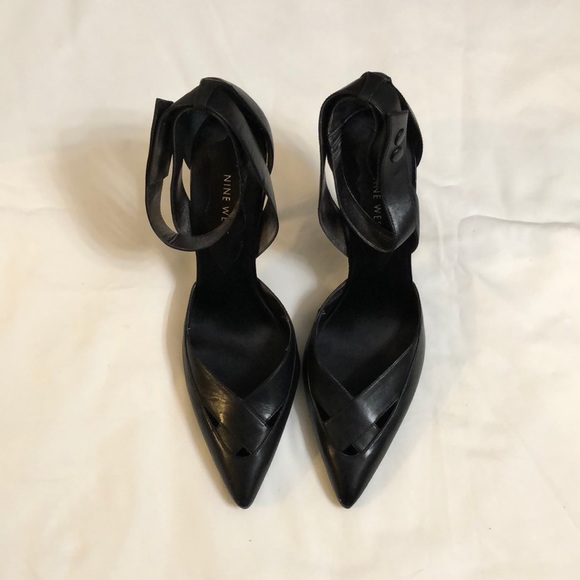 Nine West black heels- Size 9 1/2 - Picture 1 of 10